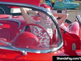 विंटेज कुगर shanda fay बेकार एक कठिन पीटर immediately 1 घंटा के बाद एक carshow!