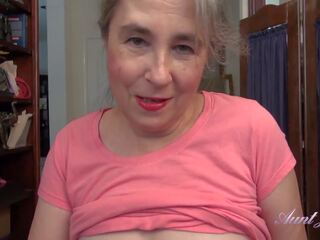 Auntjudys - 50yo full-bush step-aunt grace การออกกำลังกาย pov | xhamster