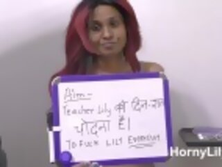 Passionate X rated movie Teacher Giving Lesson How To Suck A Big Black Indian shaft