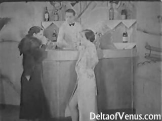 แท้จริง วินเทจ x ซึ่งได้ประเมิน วีดีโอ 1930s - ผู้หญิงสองผู้ชายหนึ่ง เซ็กส์สามคน
